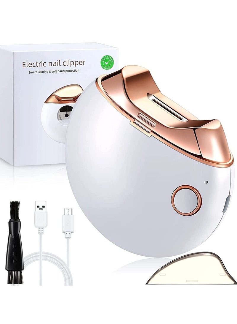 ELTRAZONE Automatic Nail Clipper, Electric Nail Clippers Automatic Safety Fingernail Cutter - Image 1