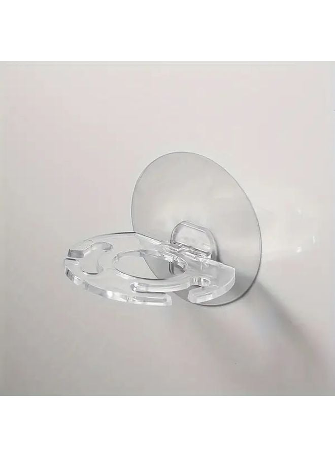 3 قطع حامل فرشاة أسنان أرجواني ذاتي اللصق بحائط بحمام مع مشط - Image 2