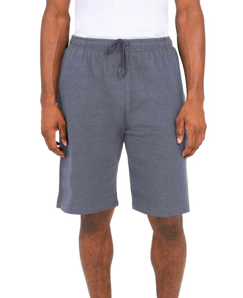 Andrew Scott Mens Cotton Knit Athletic Gym Shorts | Work Out Jogger Sweat Shorts with Drawstring & Pockets - Pack of 3 - Image 2