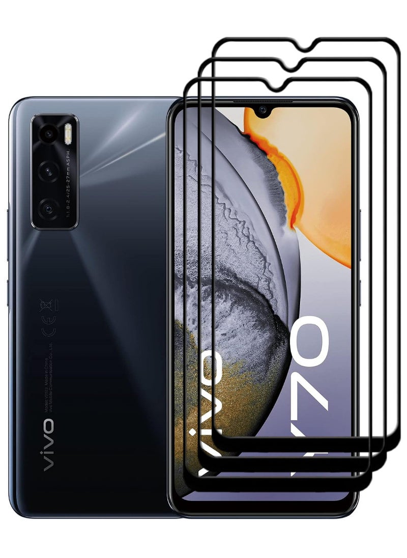 ACLIX 3 Pieces Antistatic ESD Dustproof Premium Quality High Definition Tempered Glass Screen Protector Designed For vivo Y70 - Image 1