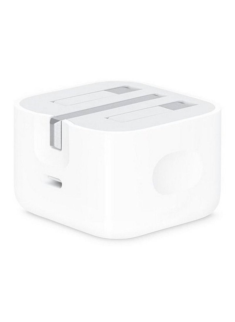 Generic - Compatible with Apple 20W Usb-C Power Adapter Iphone 13 SERIES - Ipad Pro White - Image 1