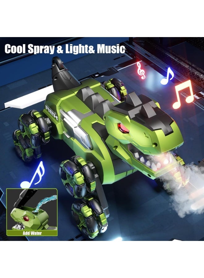 Remote Control Dinosaur Monster Truck Toys, 8WD Gesture Sensing Remote Control Stunt Cars for Boys Age 6 7 8-12 13 14 Year Old, Birthday Gifts Ideas for Kids Boys Girls - Image 3
