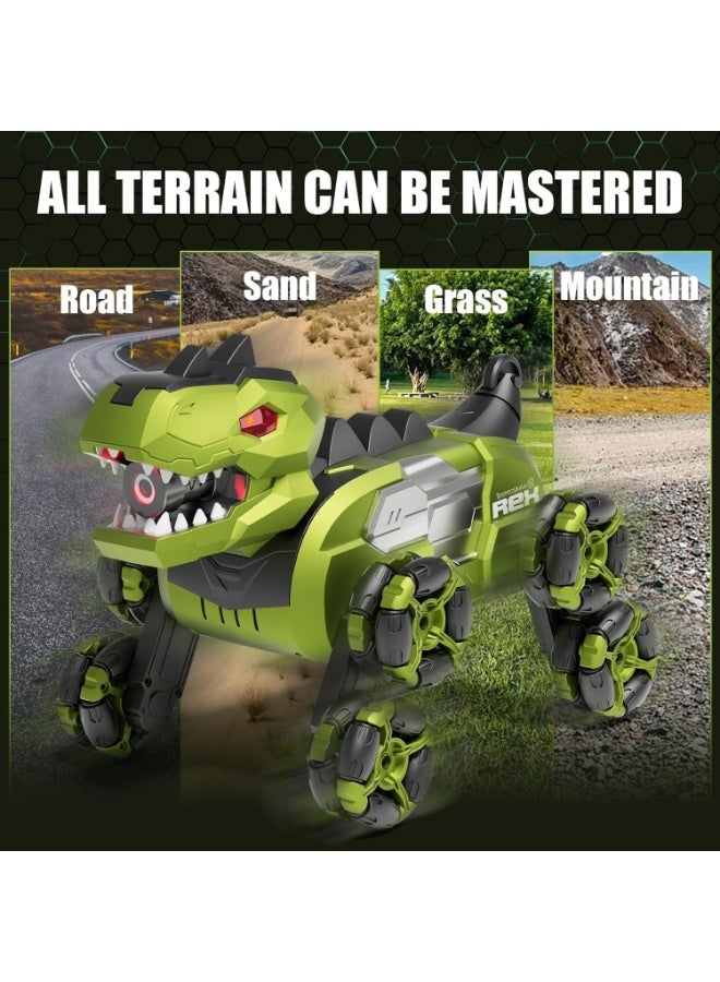 Remote Control Dinosaur Monster Truck Toys, 8WD Gesture Sensing Remote Control Stunt Cars for Boys Age 6 7 8-12 13 14 Year Old, Birthday Gifts Ideas for Kids Boys Girls - Image 5