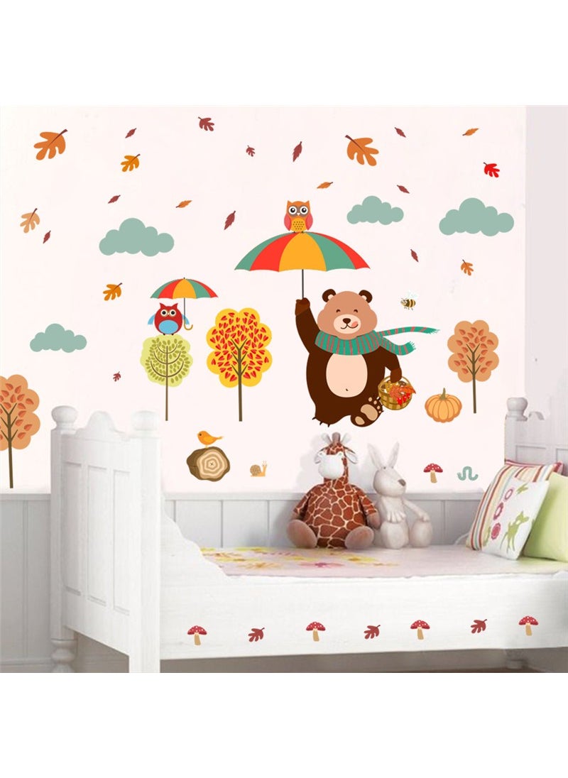 ZOOYOO Cute Forest Animals Wall Sticker  - Image 1