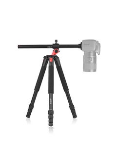 Andoer MPT-284 Professional Aluminum Alloy Tripod 4-Section Transverse Axis Tripods Max. Height 172cm Telescopic Bracket for Camera Max. Load 15kg/3.3lb
