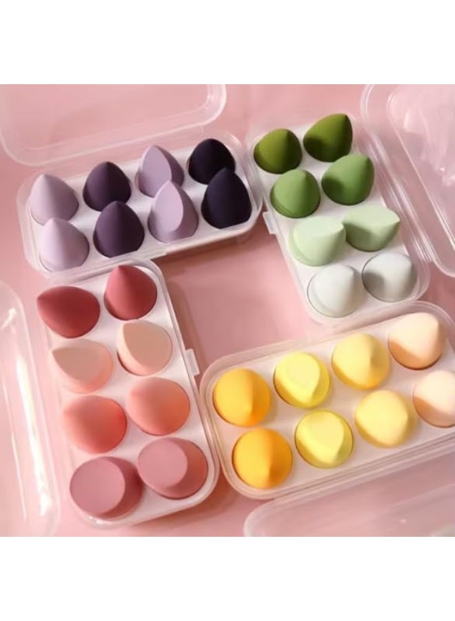 MOMENT 8 Pieces Makeup Sponge Set Beauty Blender Sponges With Case Latex-Free Vegan Foundation Applicator Makeup Puff For Powder Cream - Image 2