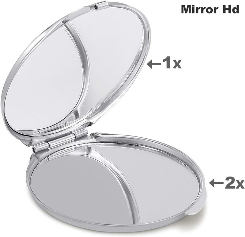 Portrait of Pug Makeup Mirror Travel Portable Beauty Mirror for Compact Purse Handbag Pocket Travel Daily Makeup Gift for Women Madam and Female - Image 5