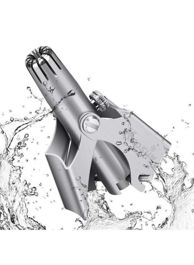 Manual Nose And Ear Hair Remover Trimmer Silver - Image 4
