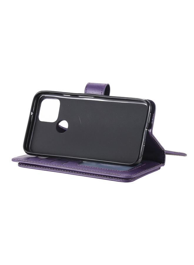 زبون جراب لهاتف Google Pixel 5 متعدد الوظائف بمشبك مغناطيسي نحاسي، جراب جلدي أفقي قابل للطي مع حامل و10 فتحات للبطاقات ومحفظة وإطار للصور - Image 5