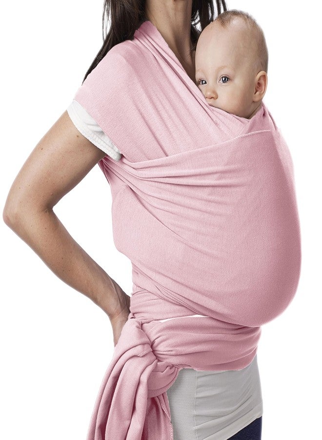 Bembika Adjustable Hands-Free Baby Sling Carrier Baby Wrapping Cloth for New Born with Comfortable Carrying Positions Lightweight & Travel Friendly Foldable Baby Wraping Cloth-(Pink) - Image 1