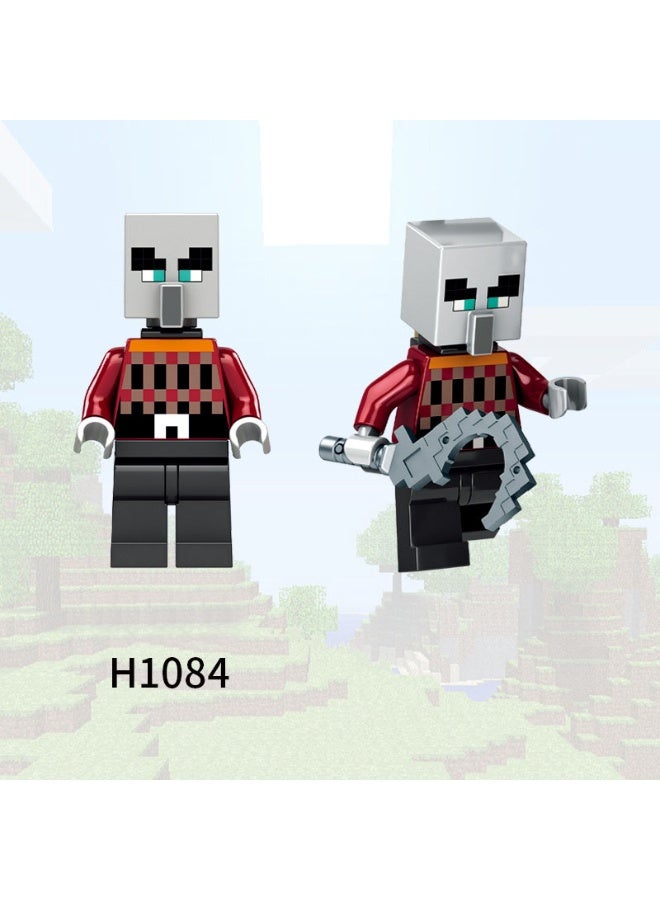 ماين كرافت مجموعة ألعاب شخصيات ماين كرافت الصغيرة من JMD، 8 قطعة، متوافقة مع مكعبات البناء، هدية تعليمية مبكرة للأطفال، 2.5-7 سم - Image 2