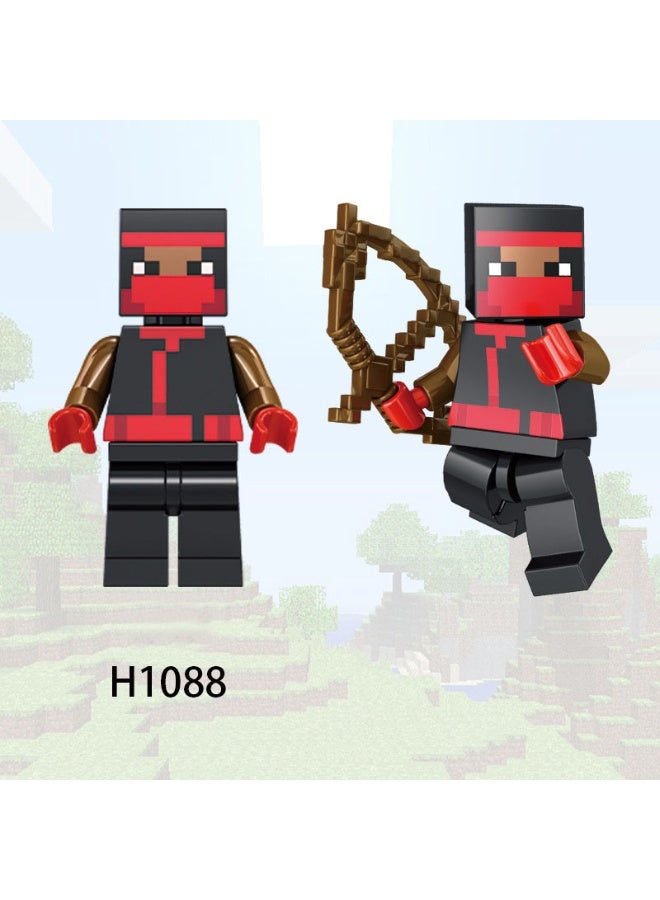 ماين كرافت مجموعة ألعاب شخصيات ماين كرافت الصغيرة من JMD، 8 قطعة، متوافقة مع مكعبات البناء، هدية تعليمية مبكرة للأطفال، 2.5-7 سم - Image 5