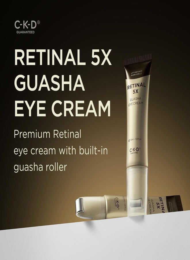 CKD Guaranteed CKD Retinal 5X Gua Sha Eye Cream - Anti-Aging Eye Moisturizer for Wrinkles, Dark Circles & Puffiness - Firming & Hydrating Under Eye Treatment with Retinal & Collagen. Korean Skincare. 1.01 fl oz. - Image 2