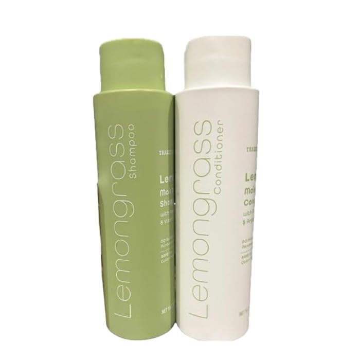 Trader Js Lemongrass Moisturizing Shampoo& Conditioner with Argan Oil and Shea Butter/Vitamin E 15.2 fl oz (450mL) (Shampoo & Conditioner (1 of each)) - Image 2