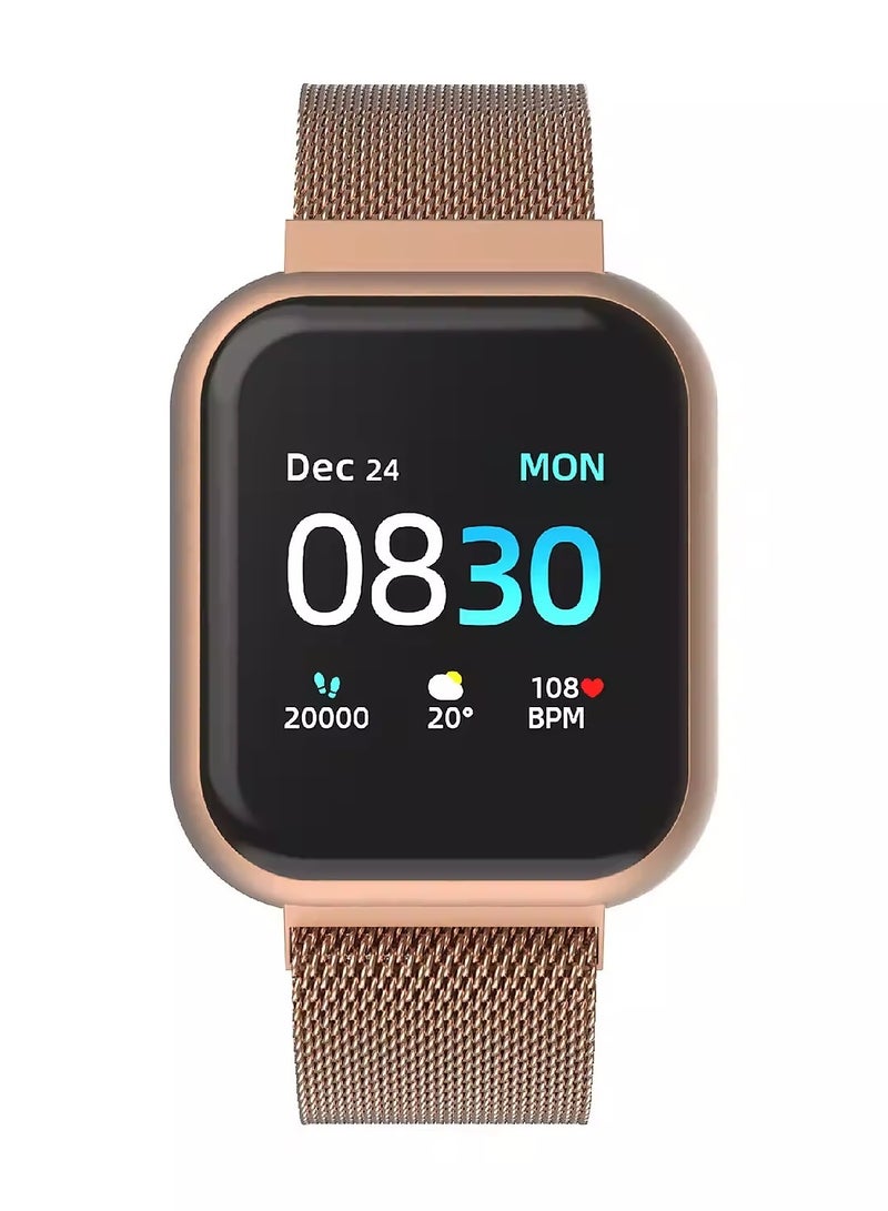 آي تاتش ساعة iTouch يونيسكس تفاعلية Air 3 روز جولد بحزام شبكي فولاذي - Image 1