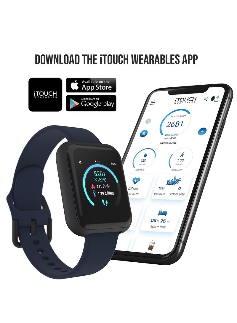 آي تاتش ساعة iTouch يونيسكس تفاعلية Air 3 روز جولد بحزام شبكي فولاذي - Image 3