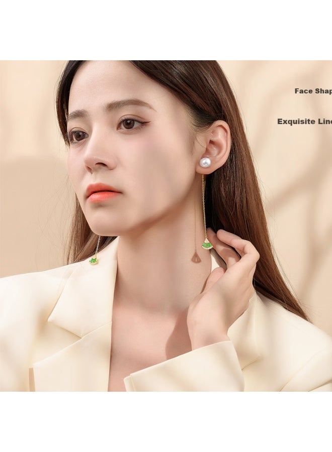 Manhe S925 Silver Stud Earrings For Women, Freshwater Pearl Earrings, Earrings For Women, Wife's Cross New Year Birthday Gift For Girlfriend - Image 3