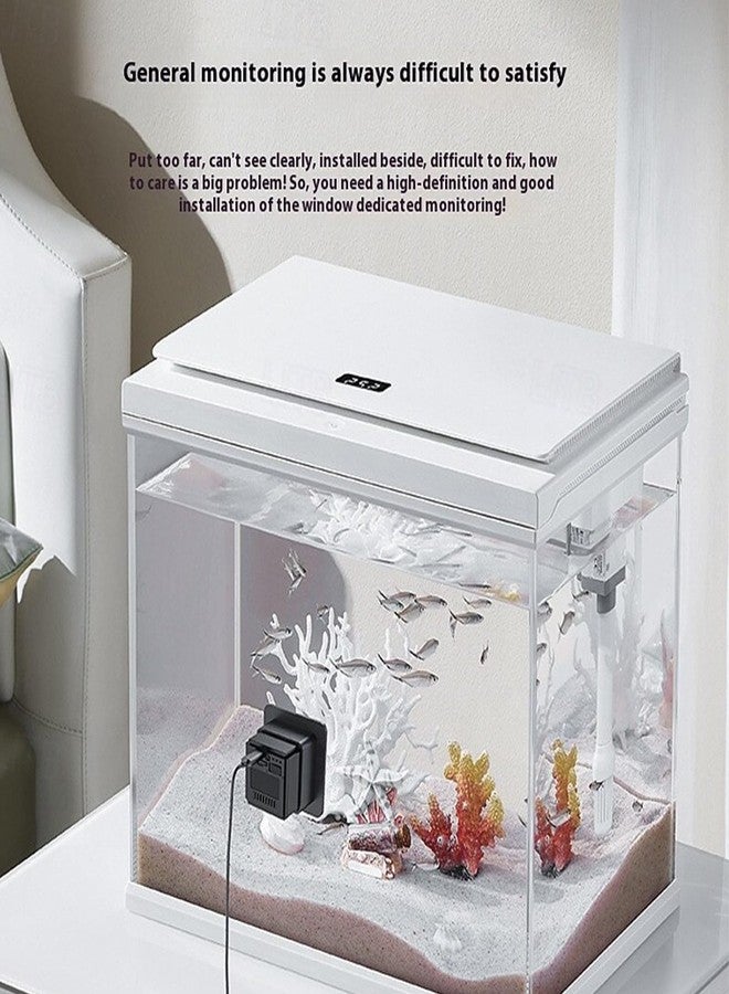 Fowuyeep Aquarium Camera,2K HD Terrarium WiFi Pet Camera,140° Wide-Angle,Anti-Glare & Anti-Reflection,Night Vision,Two-Way Audio,AI-Powered Detection,24/7 Recording for Fish Reptiles Window Security Monitoring - Image 3