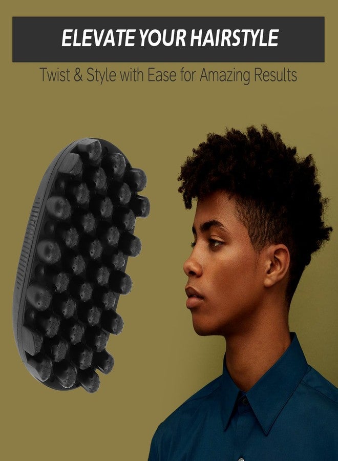AMAKO Rubber Curling Hair Brush : Twist King Sponge for Afro Hair, Ideal Durable Washable Sponges Curls Tool (Small Tooth) - Image 4