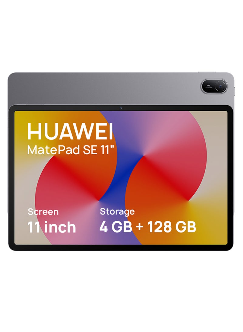 هواوي جهاز MatePad SE مقاس 11 بوصة باللون الرمادي الداكن وذاكرة وصول عشوائي سعة 4 جيجابايت وذاكرة داخلية سعة 128 جيجابايت وواي فاي وLTE - إصدار الشرق الأوسط - Image 1