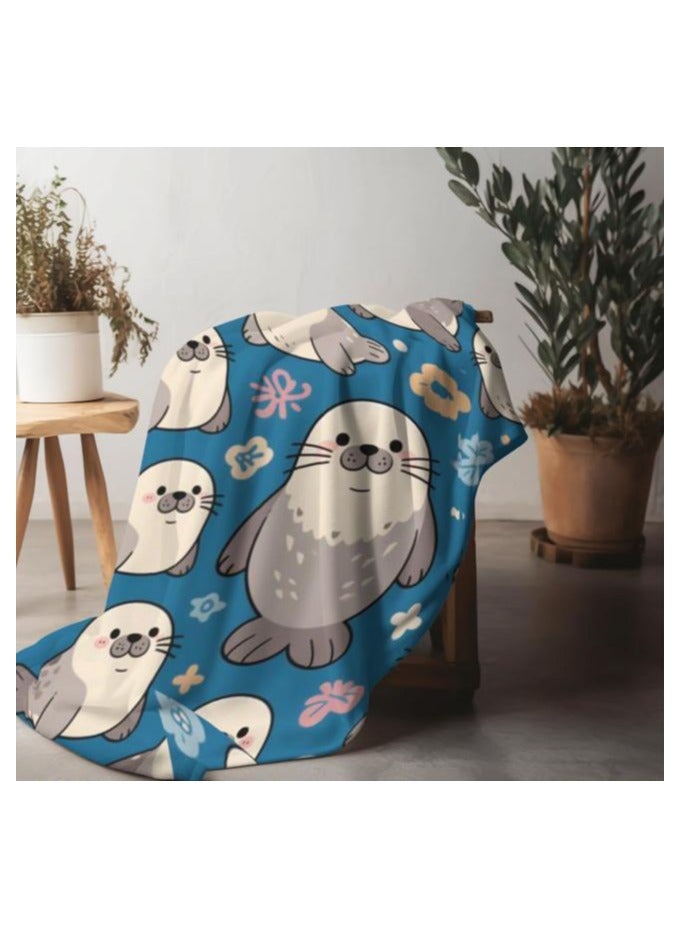 general Children's or student cartoon flannel thin blanket (warm and comfortable, suitable for sleep, games) 100cm*150cm - 907 - Image 1