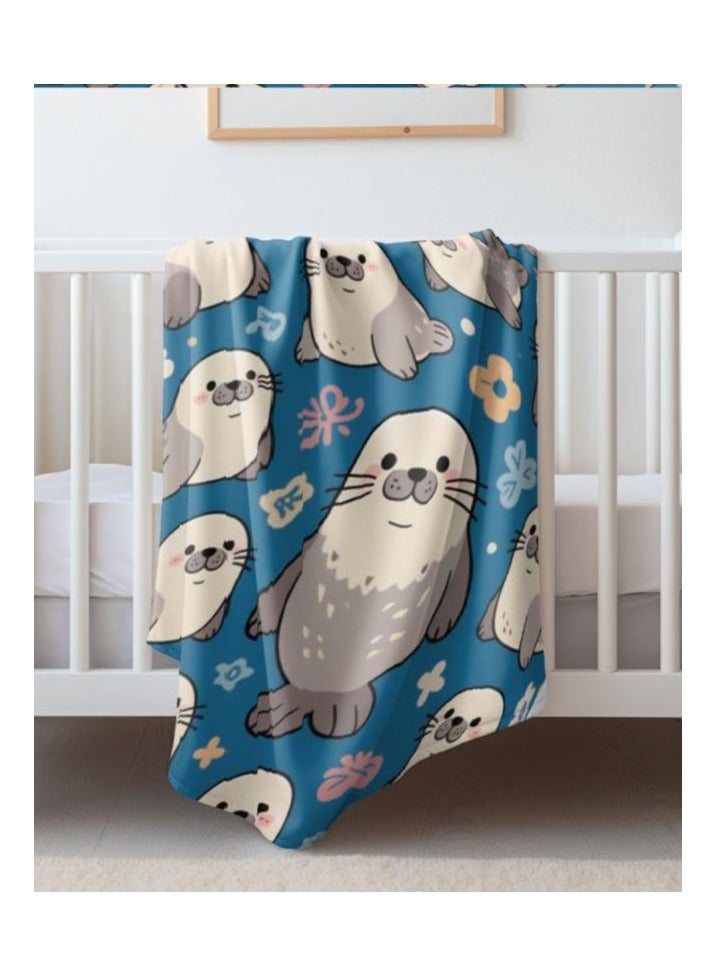 general Children's or student cartoon flannel thin blanket (warm and comfortable, suitable for sleep, games) 100cm*150cm - 907 - Image 3