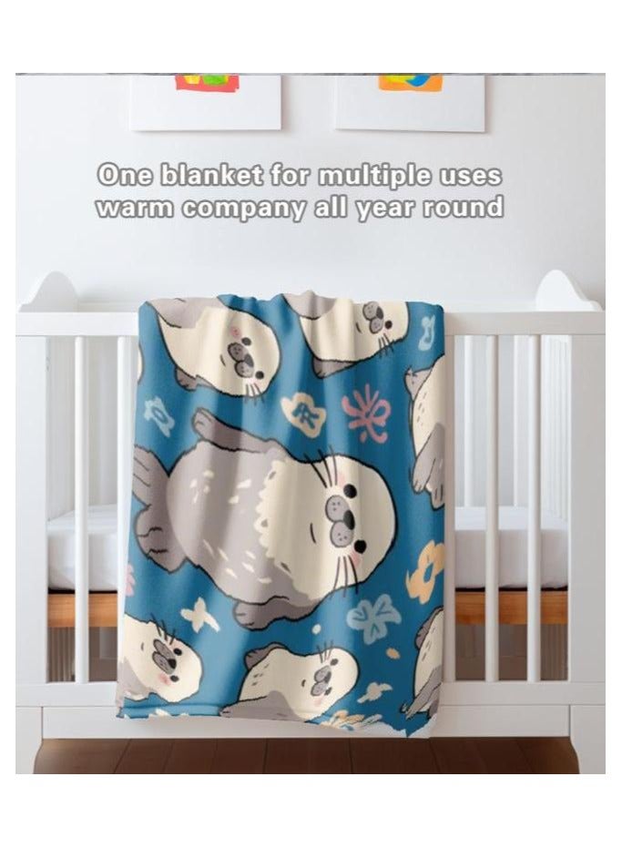 general Children's or student cartoon flannel thin blanket (warm and comfortable, suitable for sleep, games) 100cm*150cm - 907 - Image 4