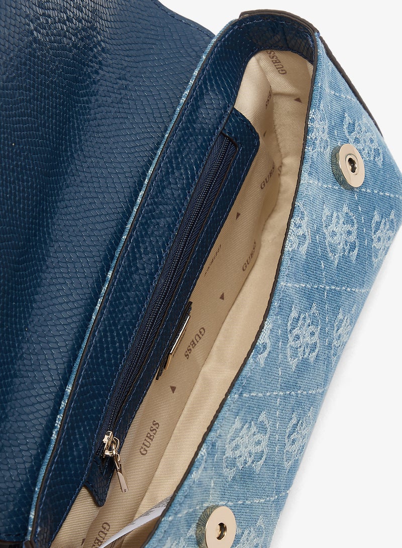 GUESS Dovie Flap Over Shoulder Bag - Image 4