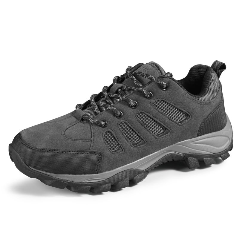 TRAILBLITZ Men's Hiking Shoes Walking Sneakers Outdoor Workout Footwear Non Slip Comfortable Lightweight Breathable Trekking Backpacking Trail Running (10.5 Menï¼ŒBlackGray) - Image 1