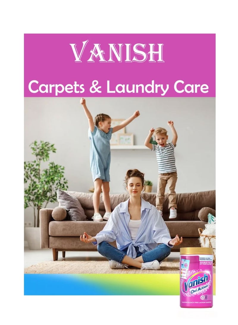 Vanish Multi Power Oxi Action Stain Remover Powder Carpet & Laundry Detergent 2 x 1.9 kg - Image 2