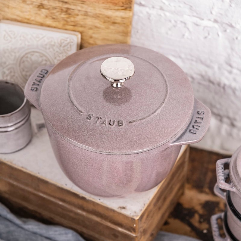 STAUB Cast Iron 1.5-qt Petite French Oven - Lilac - Image 2