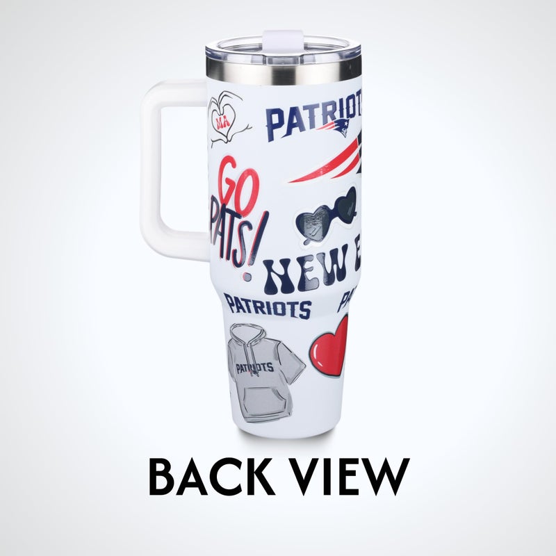 The Memory Company Officially Licensed 46oz Team Spirit Game Day Tumbler, New England Patriots - Image 5