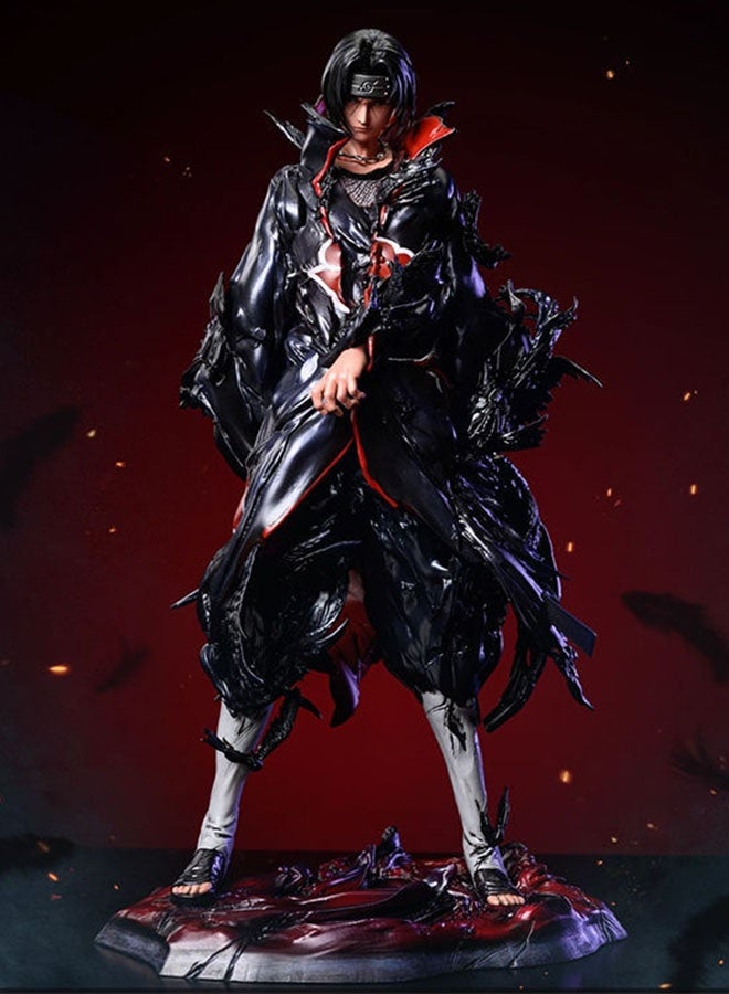 Halamodo Naruto Iron Curtain Uchiha Itachi with Enigmatic Aura, Trendy Anime Figure, Perfect for Decoration and Gifting - Image 1