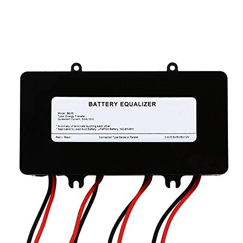Fdit Battery Equalizer 48V Battery Voltage Balancer Max 4 × 12V Battery Bank Solar System Battery Balancer Equalizer for -Acid Batteries Charger - Image 1