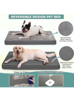 Waterproof Dog Beds Large Medium Sized Dogs, Washable Dog Bed With Removable Cover, Orthopedic Foam Pet Bed,Dog Crate Bed Mattress, AntiSlip Kennel Pad 36 Inch, 35"X22", Gray - pzsku/ZF9FF502B7CF198E95F10Z/45/_/1726219529/f7f9d8f4-f632-47c2-9554-a57aea18feee