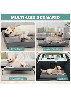 Waterproof Dog Beds Large Medium Sized Dogs, Washable Dog Bed With Removable Cover, Orthopedic Foam Pet Bed,Dog Crate Bed Mattress, AntiSlip Kennel Pad 36 Inch, 35"X22", Gray - pzsku/ZF9FF502B7CF198E95F10Z/45/_/1726219536/5ee95342-55ec-437f-81f7-612db010bf47