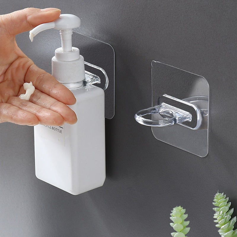 Seamless Adhesive Wall Hooks No-Drill Frame Hangers 6*6 ring hook 