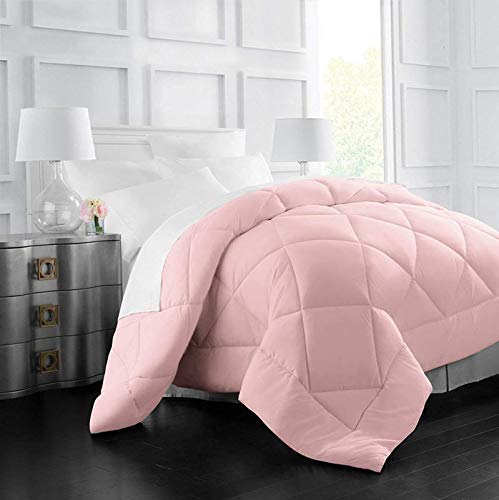Homespun Soft Microfibre 400TC Quilt for Heavy Winter, Single Bed (60inch x 90inch), Pink Colored Razai, lightweight - Image 5