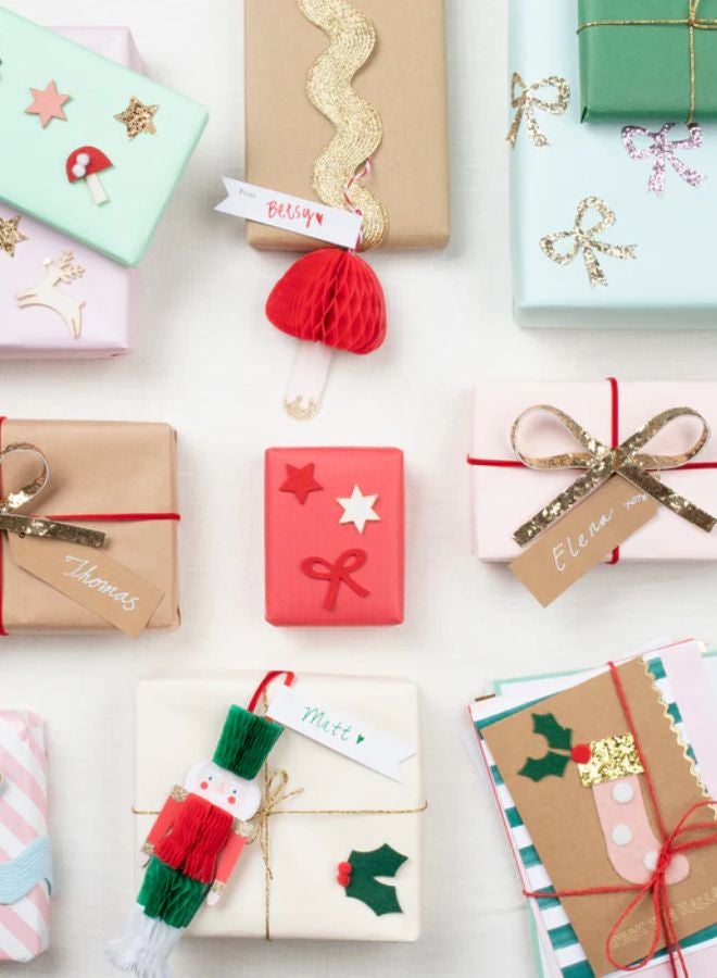 Meri Meri Eco Glitter Bow Stickers - Image 2