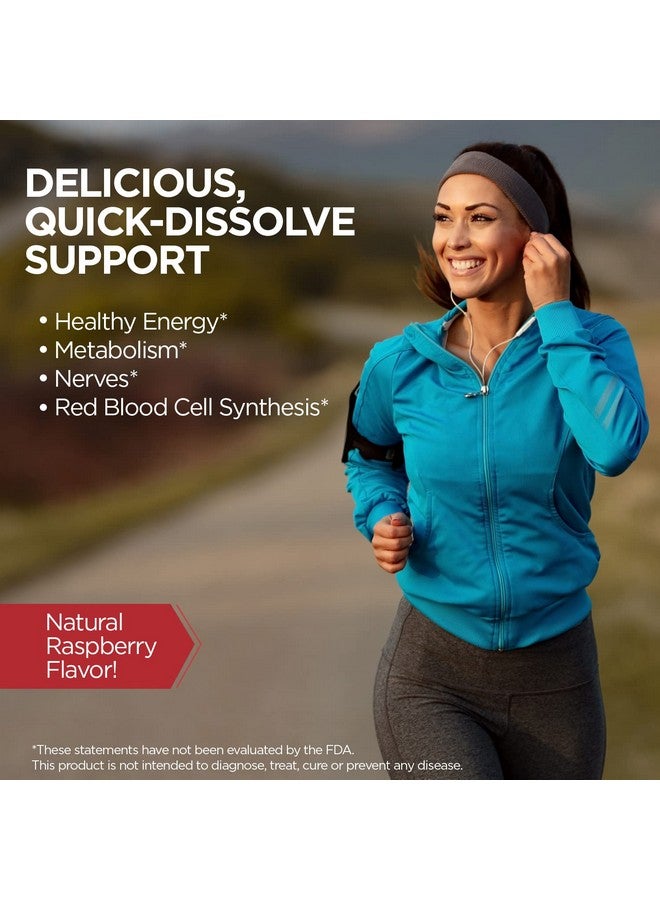 KAL Vitamin B12 Methylcobalamin 5000mcg, Healthy Energy, Metabolism, Nerve & Red Blood Cell Support,* Fast Dissolve ActivMelts, Optimal Absorption, Natural Raspberry Flavor, 90 Servings, 90 Micro Tabs - Image 4