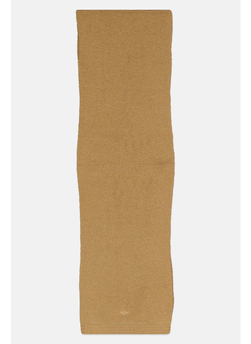 DOCKERS Men Textured Scarf 165 L x 25 W cm, Tan  - Image 2