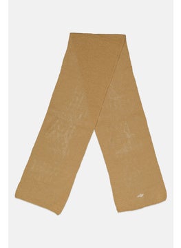 DOCKERS Men Textured Scarf 165 L x 25 W cm, Tan  - Image 1
