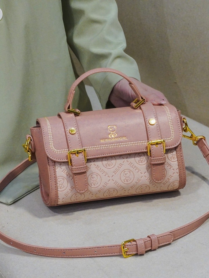 Beibao Retro Contrasting Color Embossed Gradient Women'S Satchel High-End One-Shoulder Cross-Body Tote Bag 2024 - Image 3
