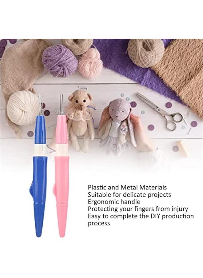 Generic - Needle Felting,Felting Needle Tool with 3 Needles, Wool Felt Needle Tools, Pen Style Needle Felting Tool, Ergonomic Handle Plastic Metal DIY Tufting Tool for DIY Patchwork & Craft - Image 1