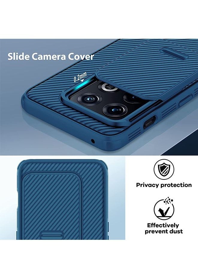 Generic - Protective Case for OnePlus 10 Pro with Slide Camera Cover Blue - Image 1