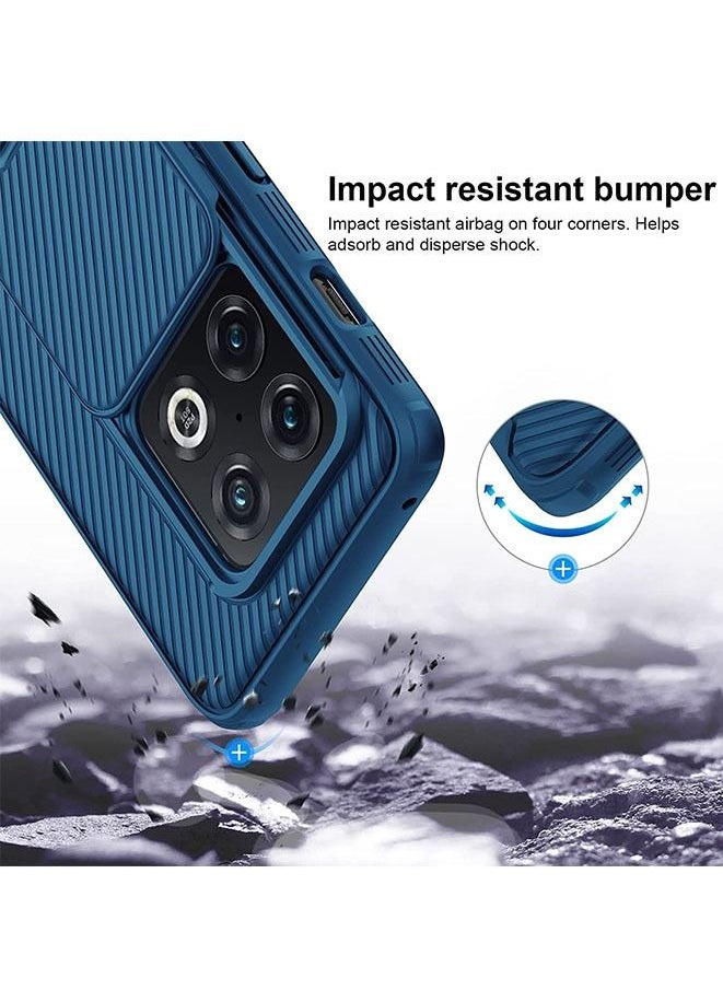 Generic - Protective Case for OnePlus 10 Pro with Slide Camera Cover Blue - Image 1