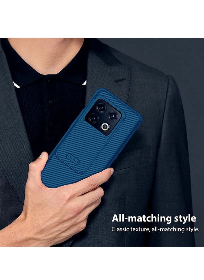 Generic - Protective Case for OnePlus 10 Pro with Slide Camera Cover Blue - Image 1