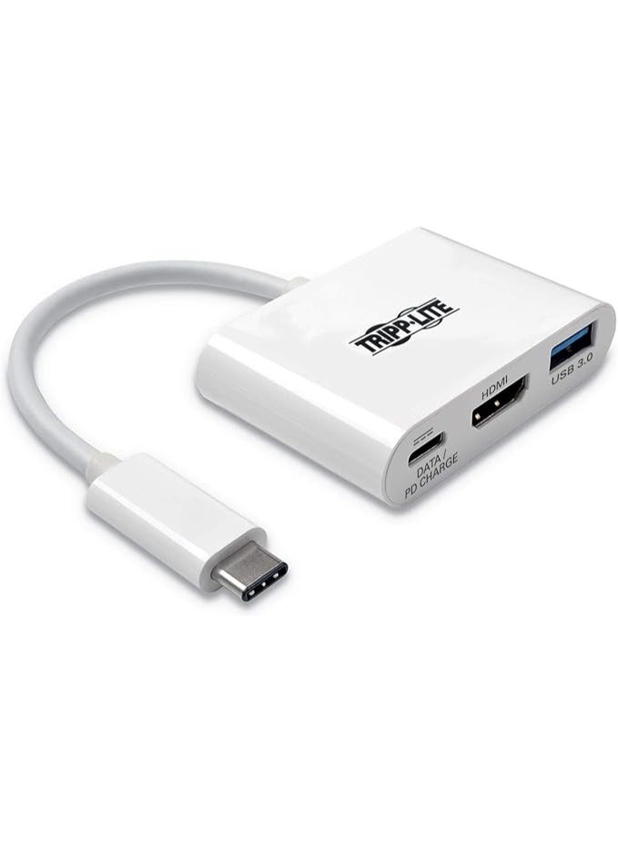 تريب لايت محول فيديو خارجي Tripp Lite HDMI U444‑06N‑H4U‑C مع محور USB‑A ومنافذ شحن USB‑C - Image 1