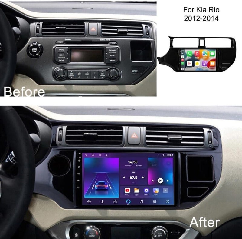 Vierex Kia Rio Car Stereo with Apple Carplay and Android Auto - Image 2