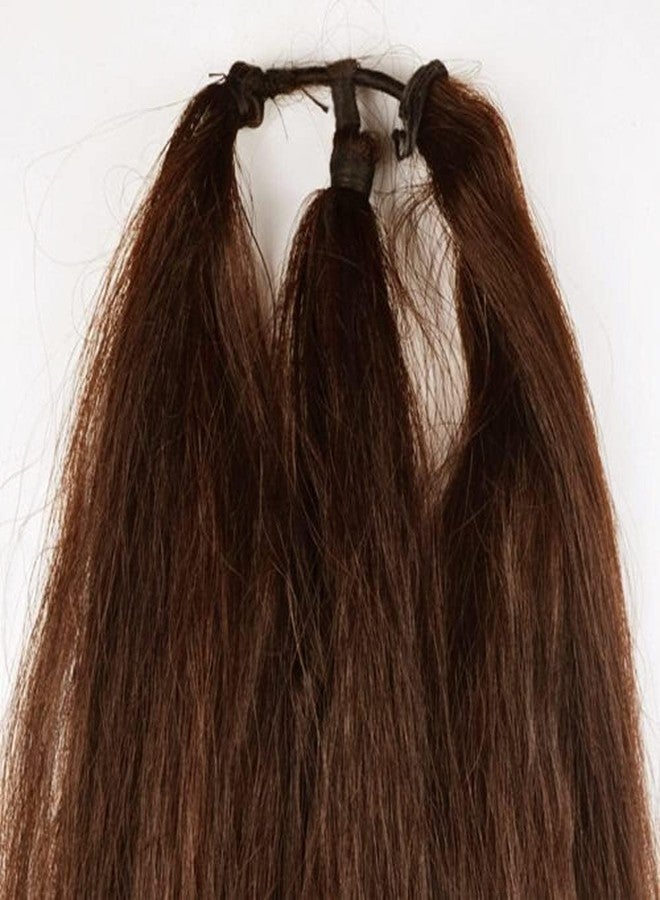 ريتزكارت وصلات شعر تشوتي طويلة صناعية للنساء، 3 طبقات، لون بني فاتح، عبوة واحدة. الطول: 27 بوصة - Image 2